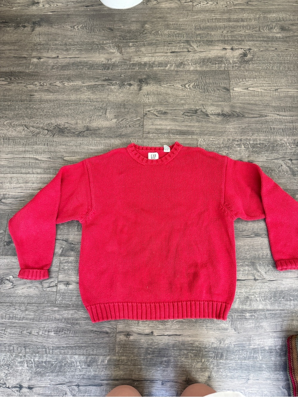 GAP Bright Red Crewneck Sweater